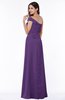 Modern A-line One Shoulder Sleeveless Floor Length Plus Size Bridesmaid Dresses