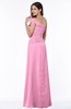 Modern A-line One Shoulder Sleeveless Floor Length Plus Size Bridesmaid Dresses