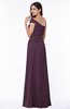 Modern A-line One Shoulder Sleeveless Floor Length Plus Size Bridesmaid Dresses