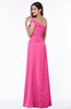 Modern A-line One Shoulder Sleeveless Floor Length Plus Size Bridesmaid Dresses