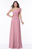 Modern A-line One Shoulder Sleeveless Floor Length Plus Size Bridesmaid Dresses