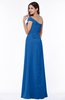 Modern A-line One Shoulder Sleeveless Floor Length Plus Size Bridesmaid Dresses