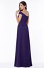 Modern A-line One Shoulder Sleeveless Floor Length Plus Size Bridesmaid Dresses
