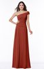 Modern A-line One Shoulder Sleeveless Floor Length Plus Size Bridesmaid Dresses