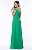 Modern A-line One Shoulder Sleeveless Floor Length Plus Size Bridesmaid Dresses