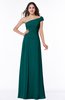 Modern A-line One Shoulder Sleeveless Floor Length Plus Size Bridesmaid Dresses