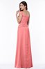 Modern A-line One Shoulder Sleeveless Floor Length Plus Size Bridesmaid Dresses