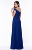 Modern A-line One Shoulder Sleeveless Floor Length Plus Size Bridesmaid Dresses