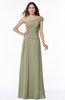 Modern A-line One Shoulder Sleeveless Floor Length Plus Size Bridesmaid Dresses