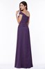Modern A-line One Shoulder Sleeveless Floor Length Plus Size Bridesmaid Dresses