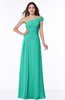 Modern A-line One Shoulder Sleeveless Floor Length Plus Size Bridesmaid Dresses