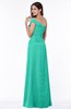 Modern A-line One Shoulder Sleeveless Floor Length Plus Size Bridesmaid Dresses