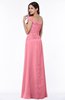 Modern A-line One Shoulder Sleeveless Floor Length Plus Size Bridesmaid Dresses
