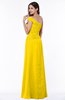 Modern A-line One Shoulder Sleeveless Floor Length Plus Size Bridesmaid Dresses