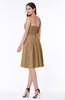 Elegant Strapless Sleeveless Zipper Knee Length Ribbon Bridesmaid Dresses