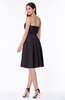 Elegant Strapless Sleeveless Zipper Knee Length Ribbon Bridesmaid Dresses