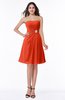 Modern Sleeveless Zip up Chiffon Mini Plus Size Bridesmaid Dresses