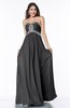 Modern Sleeveless Zipper Chiffon Floor Length Plus Size Prom Dresses