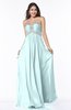 Modern Sleeveless Zipper Chiffon Floor Length Plus Size Prom Dresses