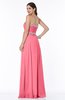 Modern Sleeveless Zipper Chiffon Floor Length Plus Size Prom Dresses