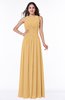Antique A-line Scoop Zip up Floor Length Plus Size Bridesmaid Dresses