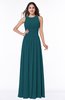 Antique A-line Scoop Zip up Floor Length Plus Size Bridesmaid Dresses
