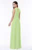 Antique A-line Scoop Zip up Floor Length Plus Size Bridesmaid Dresses