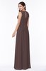 Antique A-line Scoop Zip up Floor Length Plus Size Bridesmaid Dresses
