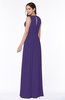Antique A-line Scoop Zip up Floor Length Plus Size Bridesmaid Dresses