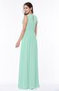 Antique A-line Scoop Zip up Floor Length Plus Size Bridesmaid Dresses