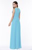Antique A-line Scoop Zip up Floor Length Plus Size Bridesmaid Dresses