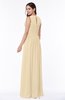 Antique A-line Scoop Zip up Floor Length Plus Size Bridesmaid Dresses