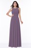 Antique A-line Scoop Zip up Floor Length Plus Size Bridesmaid Dresses