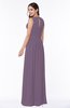 Antique A-line Scoop Zip up Floor Length Plus Size Bridesmaid Dresses
