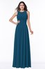 Antique A-line Scoop Zip up Floor Length Plus Size Bridesmaid Dresses