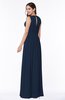 Antique A-line Scoop Zip up Floor Length Plus Size Bridesmaid Dresses