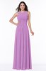 Antique A-line Scoop Zip up Floor Length Plus Size Bridesmaid Dresses