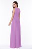 Antique A-line Scoop Zip up Floor Length Plus Size Bridesmaid Dresses