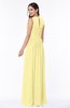 Antique A-line Scoop Zip up Floor Length Plus Size Bridesmaid Dresses