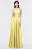 Elegant A-line Zip up Floor Length Ruching Bridesmaid Dresses