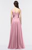 Elegant A-line Zip up Floor Length Ruching Bridesmaid Dresses