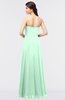 Modern Sleeveless Zip up Floor Length Plainness Bridesmaid Dresses