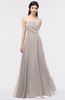 Modern Sleeveless Zip up Floor Length Plainness Bridesmaid Dresses