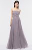 Modern Sleeveless Zip up Floor Length Plainness Bridesmaid Dresses