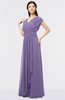 Elegant A-line Short Sleeve Zip up Ruching Evening Dresses