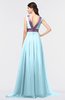 Elegant A-line V-neck Sleeveless Zip up Ruching Graduation Dresses