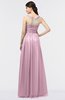 Elegant Scoop Sleeveless Buttons Floor Length Evening Dresses