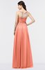 Elegant Scoop Sleeveless Buttons Floor Length Evening Dresses