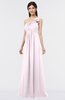 Elegant A-line Asymmetric Neckline Sleeveless Floor Length Flower Bridesmaid Dresses