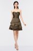 Glamorous Ball Gown Strapless Sleeveless Mini Plainness Bridesmaid Dresses